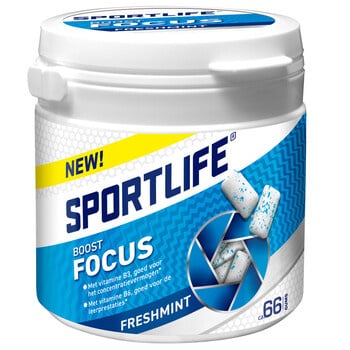 Sportlife - Boost Focus Freshmint 99 Gram 4 Stück