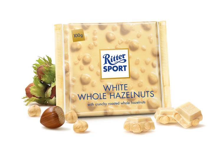 Noisettes blanches entières Ritter Sport 100 grammes