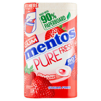 Mentos - Pure Fresh Gum Strawberry 4 Stück