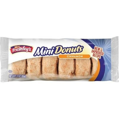Mrs Freshley's, Cinnabon, Mini Donuts.