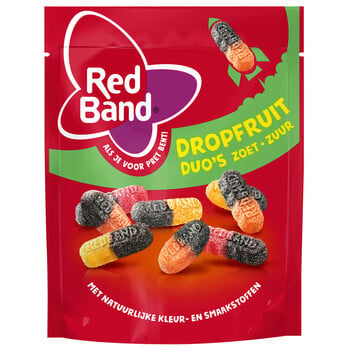 Red Band - Magic Réglissefruit Duo's Zoet Zuur 225 Gram 10 Pièces