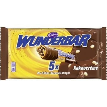 Cadbury - Wunderbar Kakao 5x37g = 185 Grammes
