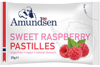 Amundsen - Pastilles Raspberry 25 Gram 24 Stück