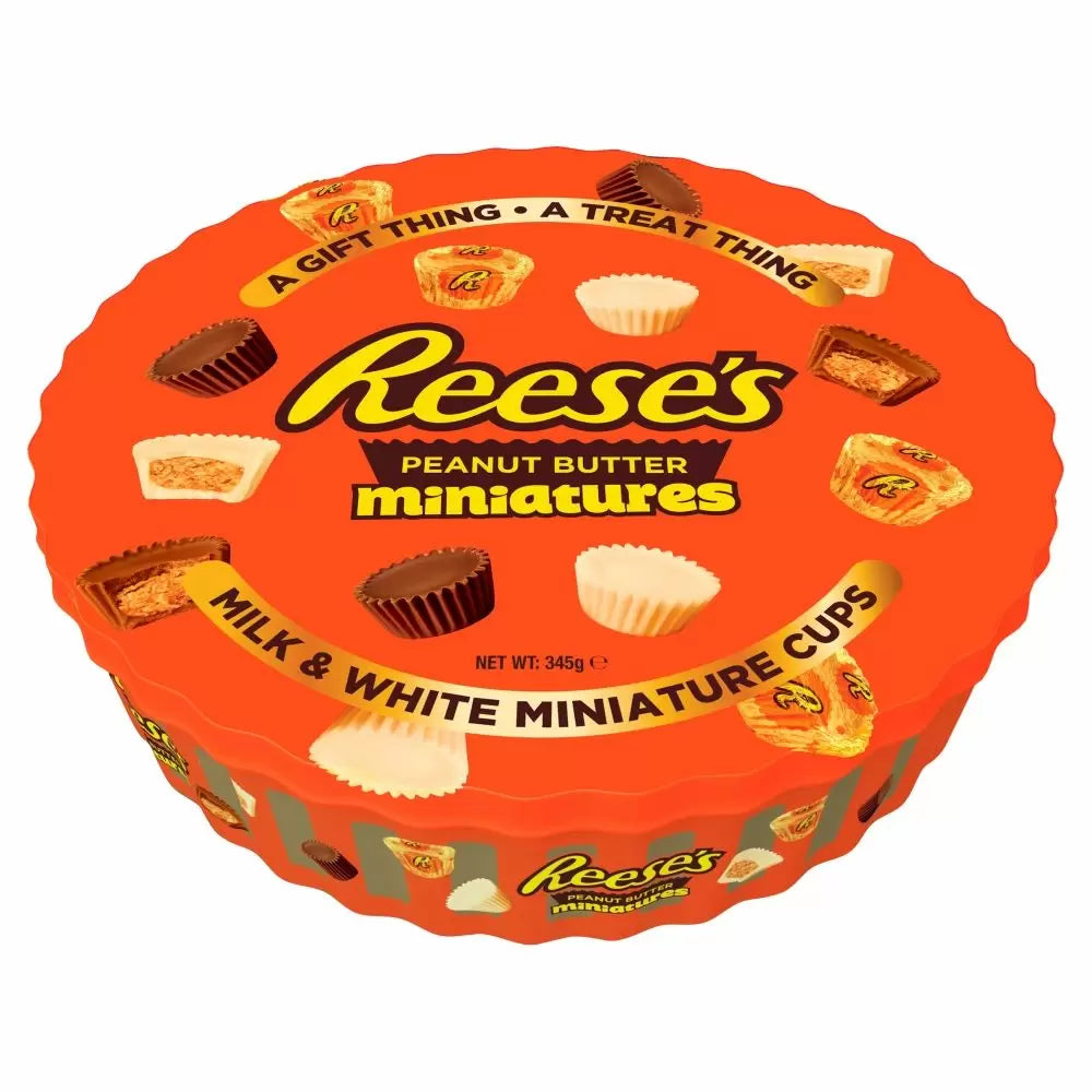Reese's - Mini-Erdnussbutter-Geschenkdose, 345 Gramm