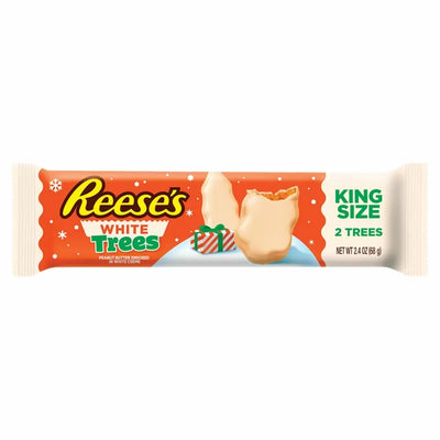 Reese's - 2 arbres en chocolat blanc et beurre de cacahuète, format King Size 68 grammes