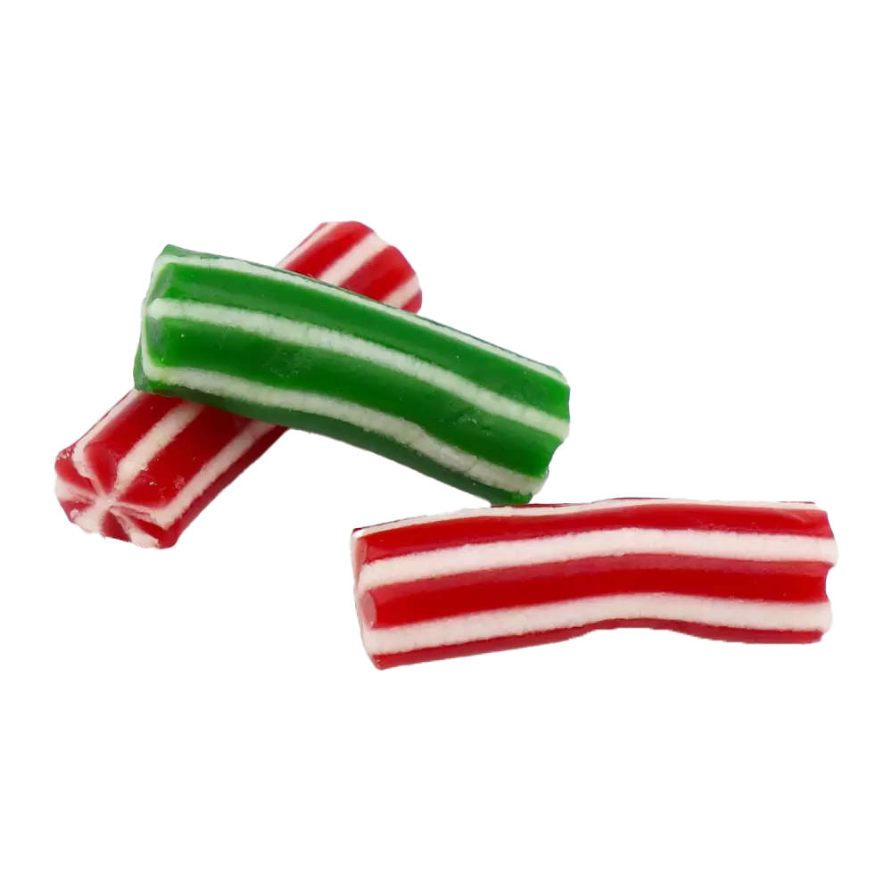Green & Red Candy Poles 1 Kilo