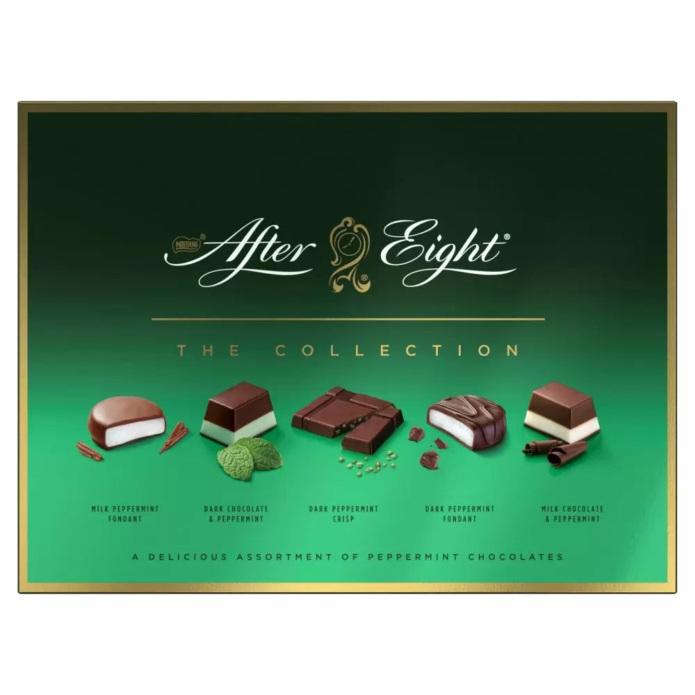 Boîte de chocolats After Eight à la menthe noire et au lait, 199 grammes