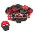 Bubs - Godis Raspberry/Licorice Skulls 4 Kilo