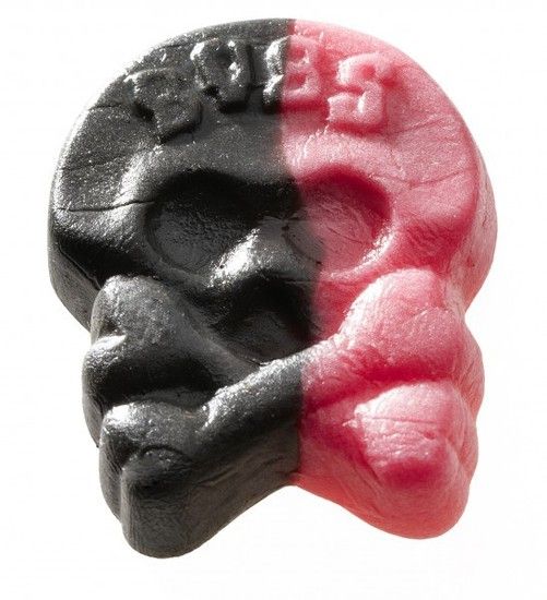 Bubs - Godis Zweedse Drop-Framboos Doodskoppen Foam 2,8 Kilo