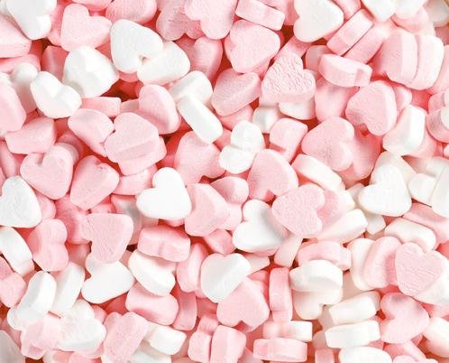 Fortuin - Wit Roze Pepermunt Hartjes 250 Gram