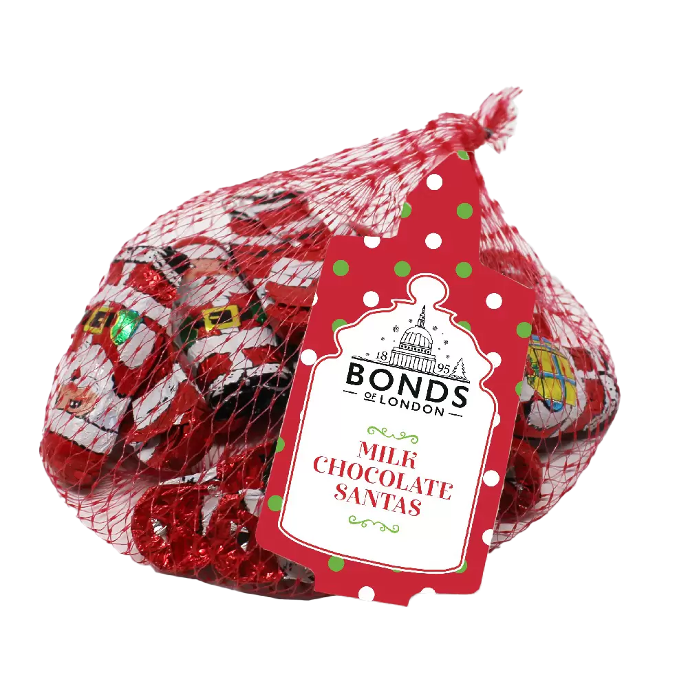 Net Of Crème Filled Milk Chocolate Santas 60 Gram