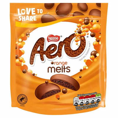 Aero - Melts Orange Chocolate Sharing Bag 86 Gramm