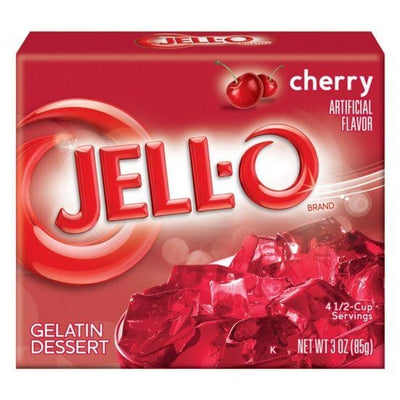 Jell-O - Gélatine à la cerise 85 grammes