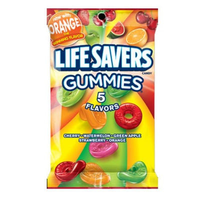 Bonbons gélifiés Lifesavers, 5 saveurs, sachet à pince, 198 grammes
