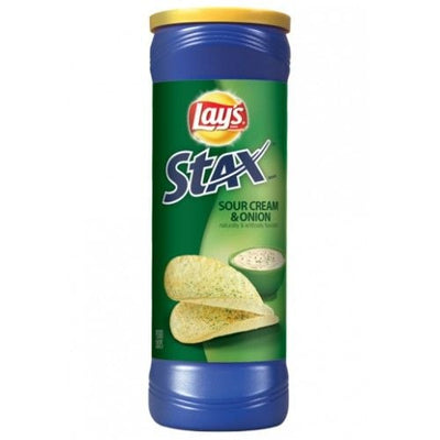 Lay's Stax - Sauerrahm und Zwiebel 156 Gramm