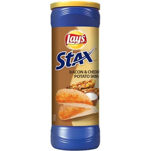 Lay's Stax - Peaux de pommes de terre au bacon et au cheddar 156 grammes