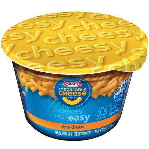 Macaronis au fromage Kraft Triple Fromage, tasse de 57 grammes