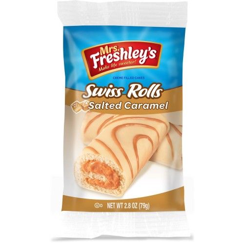 Mrs Freshley's - freshley Salted Karamel Swiss Rolls 113 Gram