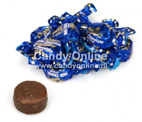 Caramels enrobés de chocolat au lait Walkers 200 grammes