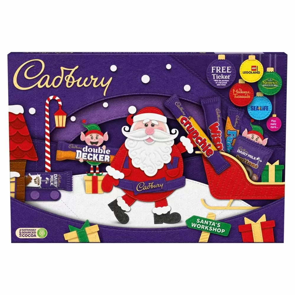 Cadbury - Coffret de chocolats Père Noël 145 grammes