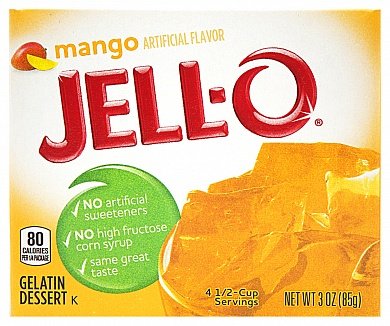 Jell-O - Gélatine à la mangue 85 grammes