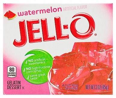 Jell-O - Wassermelonen-Gelatine 85 Gramm