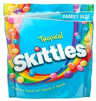 Skittles - Tropical Pouch 196 Gramm