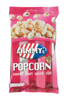 Jimmy's - Popcorn Zoet 60 Gram 12 Stuks*