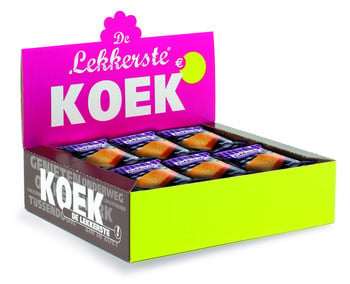 De Lekkerste - Cakeplak 60 Gram 15 Stück