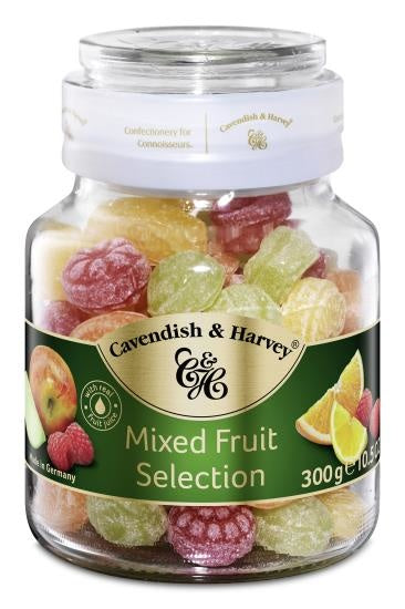 Cavendish & Harvey - Gemischte Früchteauswahl im Glas, 300 Gramm