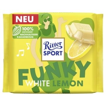 Ritter Sport - Funky White Lemon 100 Gramm