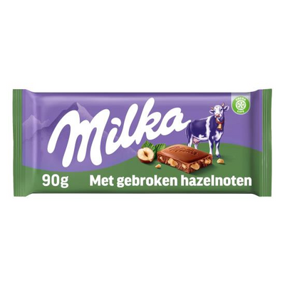 Milka - Gebrochene Haselnüsse 90 Gramm