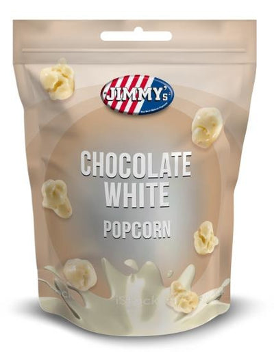 Jimmy's - Weißes Schokoladenpopcorn 120 Gramm