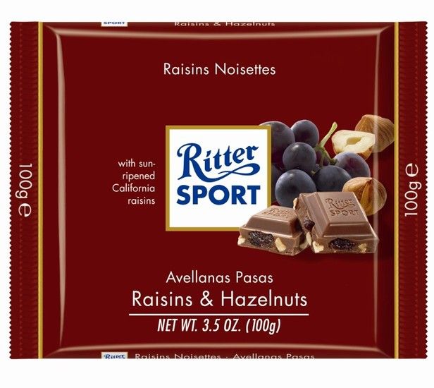 Ritter Sport Rosinen &amp; Haselnüsse 100 Gramm