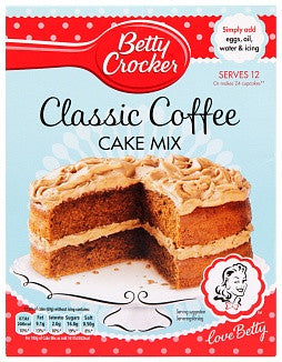 Betty Crocker - Préparation pour gâteau au café classique (produit britannique)