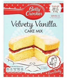 Préparation pour gâteau velouté à la vanille Betty Crocker