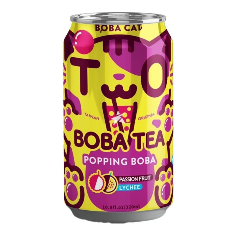 Boba-Tee – Passionsfrucht-Litschi-Tee 315 ml