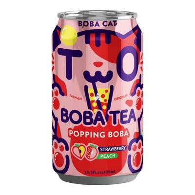 Boba-Tee – Erdbeer-Pfirsich-Tee 315 ml