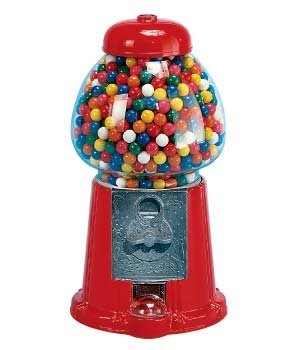 Kauwgomballen Automaat Rood Middel 23cm