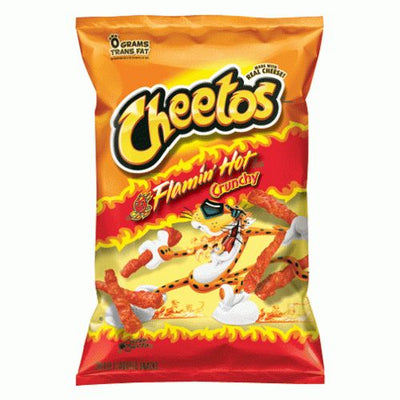 Cheetos Flamin Hot Crunchy 226 Gram 10 Stück