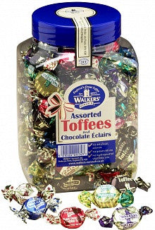 Assortiment de caramels et d'éclairs au chocolat Walkers 1250 grammes