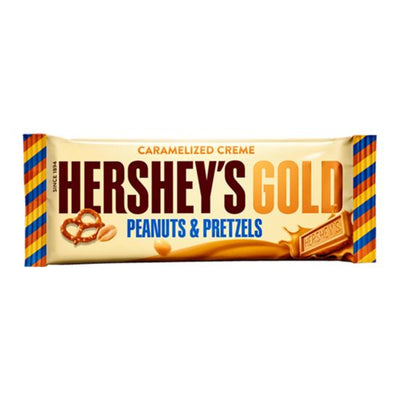 Hershey's - Gold Caramelized Crème Bar - Peanuts & Brezels 39 Gramm