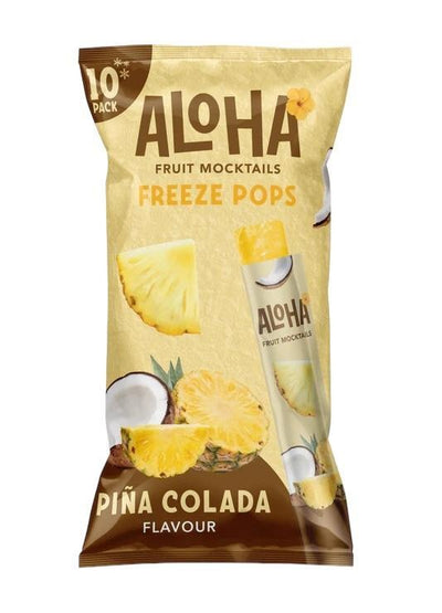 Aloha Mocktail - Glaces à l'eau Pina Colada (paquet de 10)