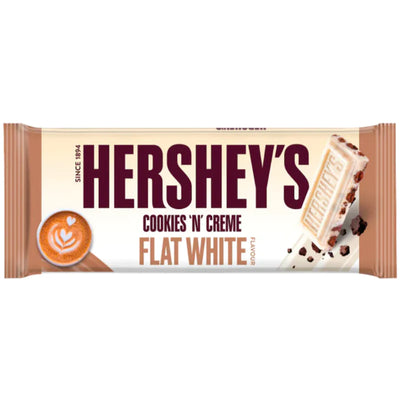 Hershey's - Cookies n Crème Flat White Riegel, King Size, 90 Gramm