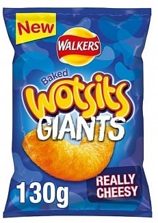 Walkers - Wotsits Giants Really Cheesy 130 Gramm