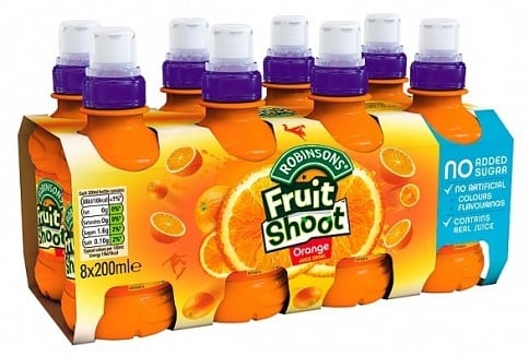 Robinsons - Pack de 8 Fruit Shoot Orange (8 x 200 ml)