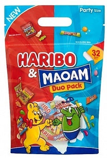 Haribo & Maoam - 32 Mini Süßigkeiten Zakjes 450 Gram