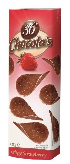 Hamlet - Fraises croustillantes au chocolat 125 grammes