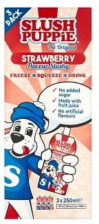 Slush Puppie - Granité à la fraise, paquet de 3
