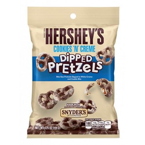 Hershey'sy/Snyders - Dipped Cookies 'n Crème Coated Pretzel 120 Gram